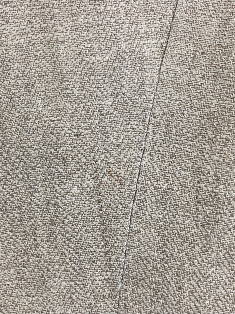 LOFT One Button Herringbone Blazer Size 8 Beige Linen Color Jacket - Picture 11 of 16